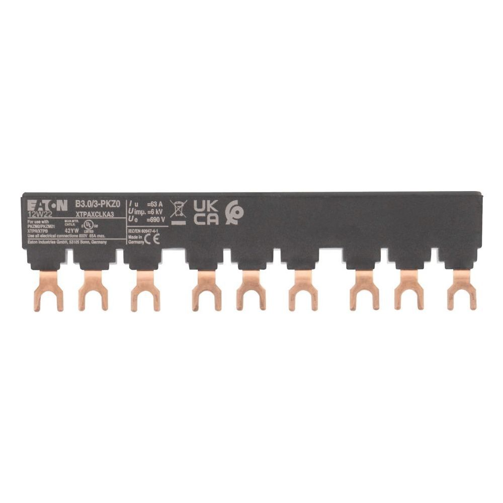 Eaton Drehstromschienenblock B3 B3.0/3-PKZ0, 3-polig, 135mm, Schwarz... EATON-232289 4015082322892 (Abb. 5)