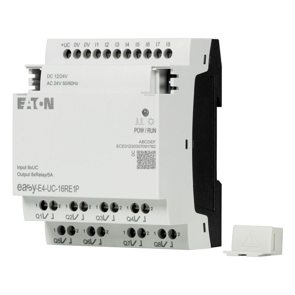 Eaton Steuerrelais easyE4 EASY-E4-UC-12RC1, 12/24V DC 24V AC, 8 Digitaleingänge, 4 Relai... EATON-197211 4015081939480 (Abb. 25)