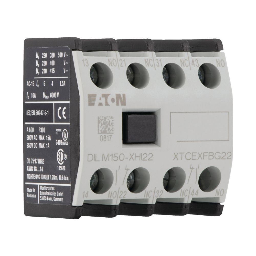Eaton Hilfsschalterbaustein DILM DILM150-XHI22, 4-polig, 2 S, 2 Ö, Frontbefestigung, Schr... EATON-277950 4015082779504 (Abb. 3)