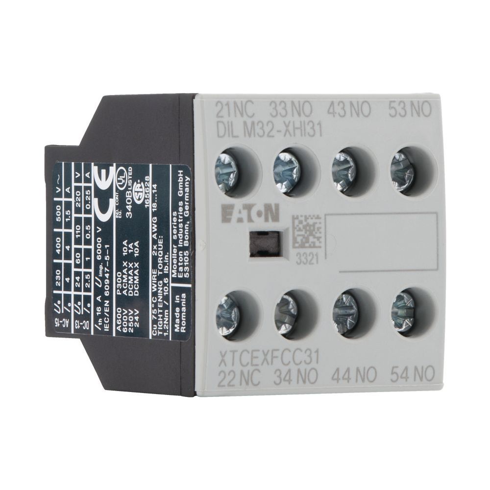 Eaton Hilfsschalterbaustein DILM DILM32-XHI31, 4-polig, 3 S, 1 Ö, Frontbefestigung, Schra... EATON-106112 4015081058822 (Abb. 3)