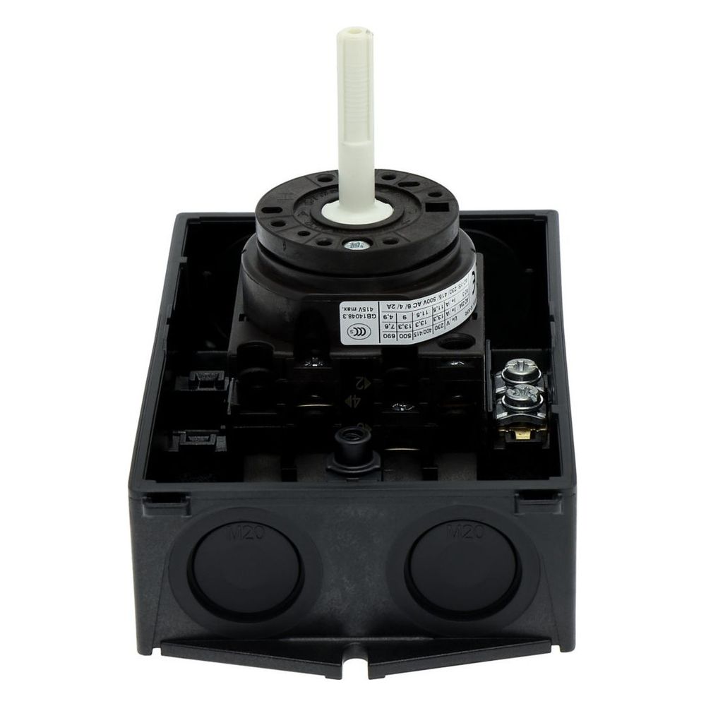 Eaton Hauptschalter T0 T0-2-1 / I1 / SVB-SW, 20A, 5,5kW, 3-polig, Schwarz... EATON-207148 4015082071486 (Abb. 4)