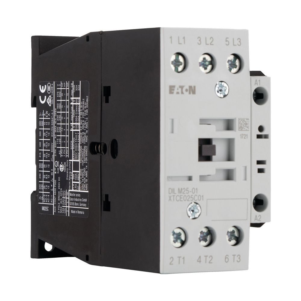 Eaton Leistungsschütz DILM25-01, 11kW, 230V 50Hz, 240V 60Hz, 3-polig, 1 Ö, 85x45x97mm... EATON-277164 4015082771645 (Abb. 3)
