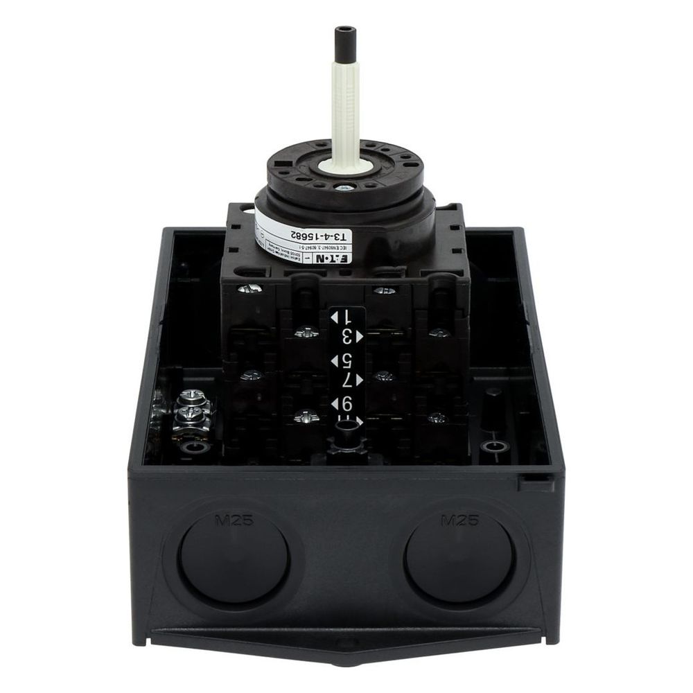 Eaton Hauptschalter T3 T3-4-15682/I2/SVB-SW, 32A, 15kW, 6-polig, Schwarz... EATON-207211 4015082072117 (Abb. 8)