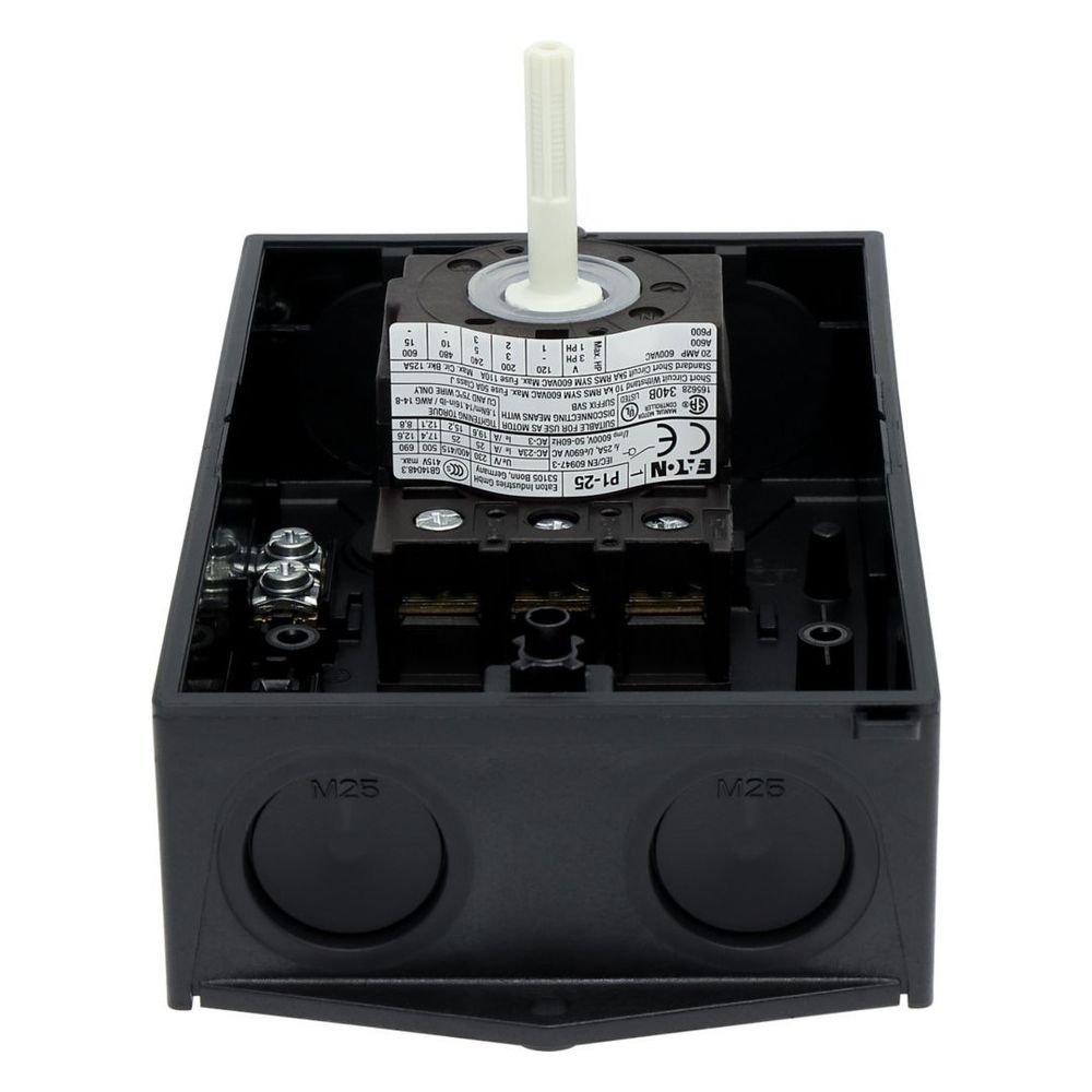 Eaton Hauptschalter P1 P1-25/I2/SVB, 25 A, 3-polig, Aufputzmontage, Rot/Gelb... EATON-207293 4015082072933 (Abb. 5)