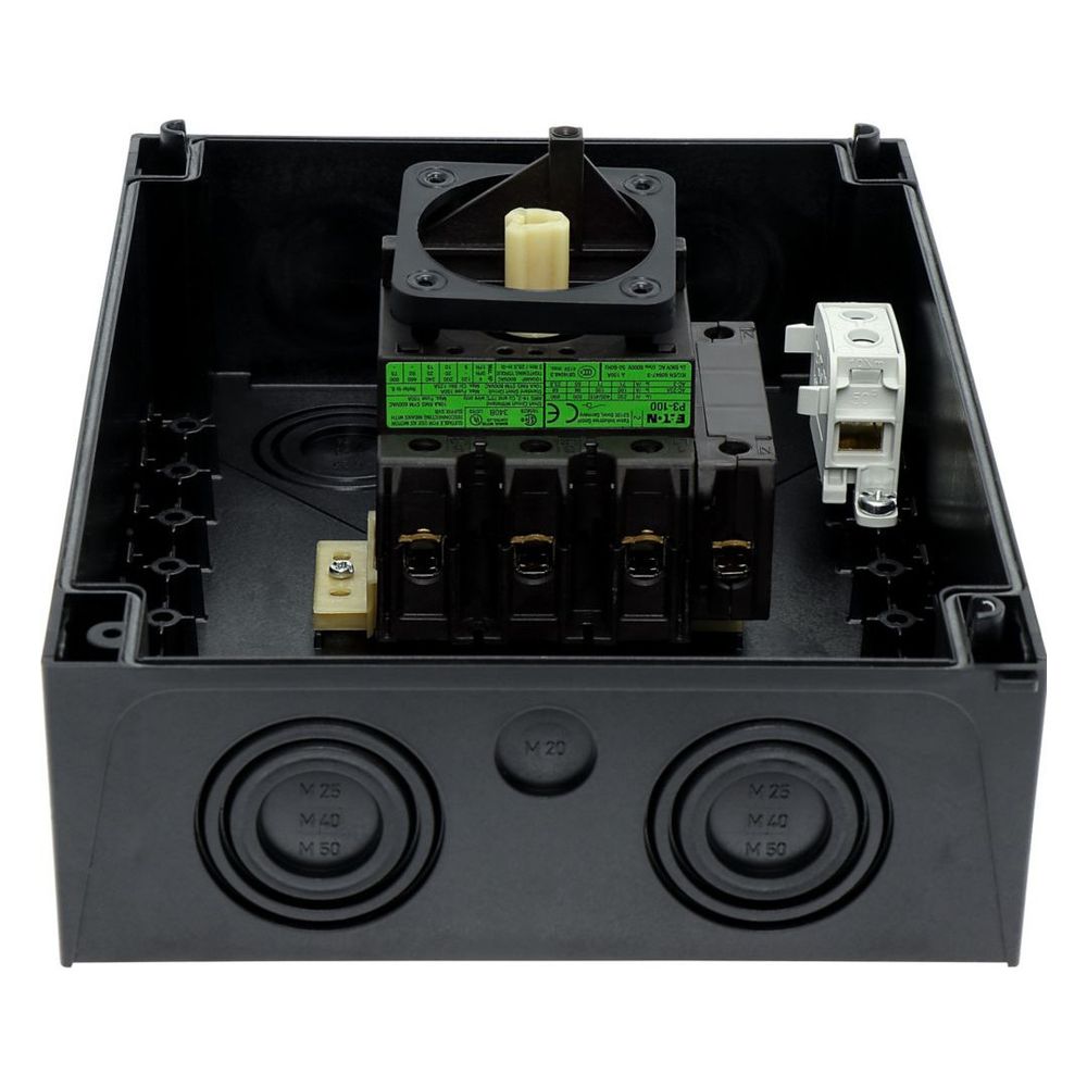 Eaton Hauptschalter P3 P3-100/I5/SVB/N, 100 A, 55 kW, 4-polig, Aufputzmontage, Grau, Rot... EATON-207379 4015082073794 (Abb. 5)