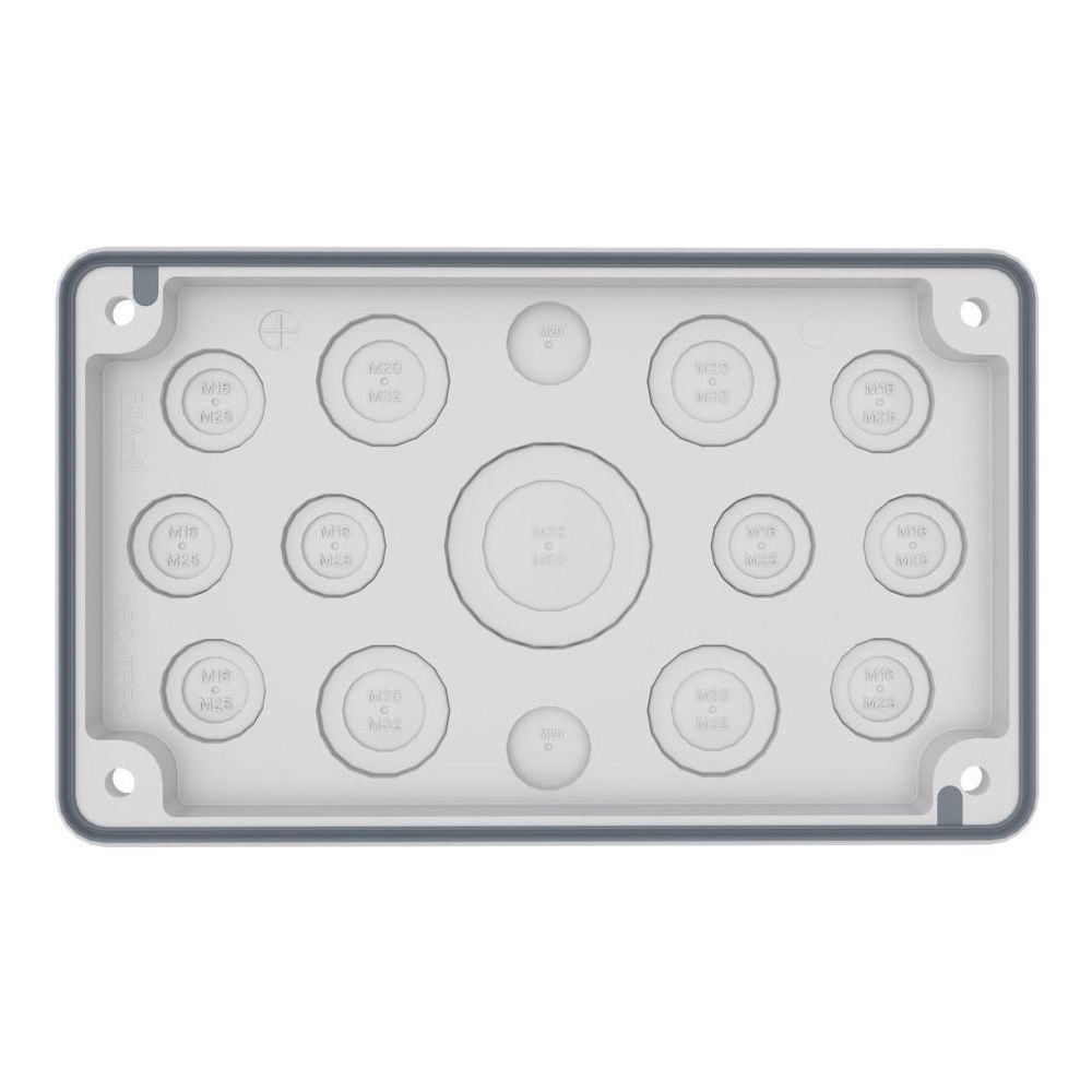 Eaton Flanschplatte xEnergy Basic F3A-2K-M50/16-1, 230x25x140mm, Kunststoff, Lichtgrau... EATON-EP-501502 9010653053217 (Abb. 2)