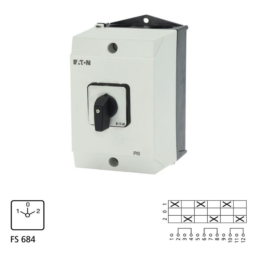 Eaton Umschalter T3 T3-3-8212/I2, 32A, 3 Baueinheiten, Kunststoff, Schwarz... EATON-207183 4015082071837 (Abb. 5)