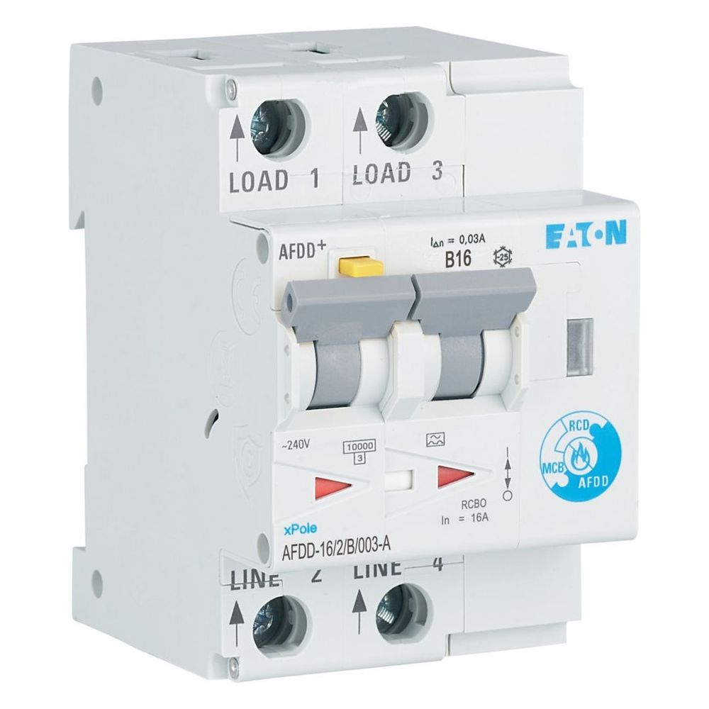 Eaton Brandschutzschalter xPole AFDD+ AFDD-16/2/B/003-A, 2-polig, B16A, 30mA, Typ A, 1872... EATON-187204 4015081822539 (Abb. 5)