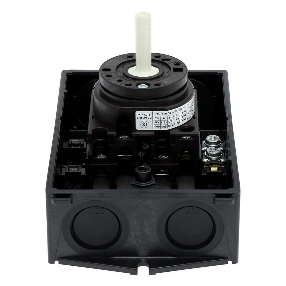 Eaton Hauptschalter T0 T0-2-8900/I1/SVB, 20A 5,5kW 3-polig+N, Kunststoff, Grau/Rot... EATON-207151 4015082071516 (Abb. 4)