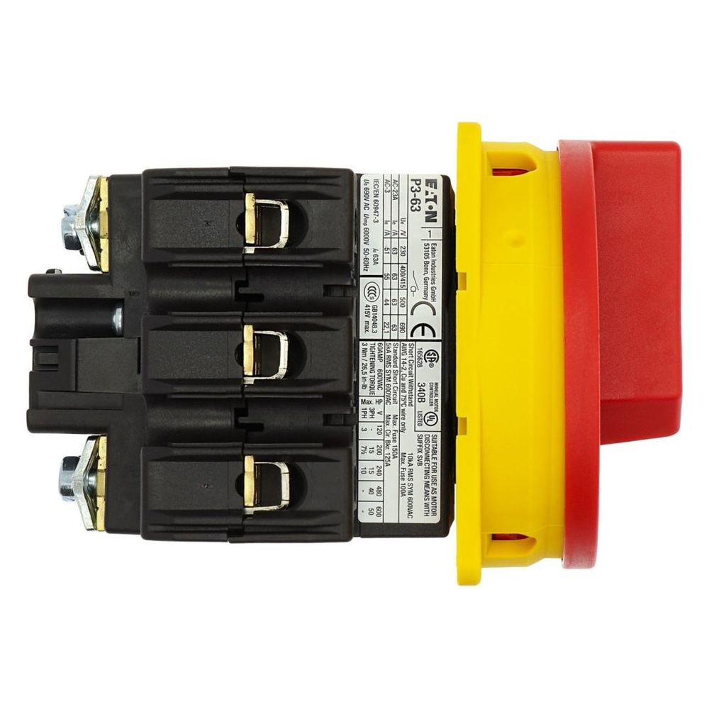 Eaton Hauptschalter P3 P3-63/EA/SVB, 63A 3-polig, Rot/Gelb... EATON-031607 4015080316077 (Abb. 9)