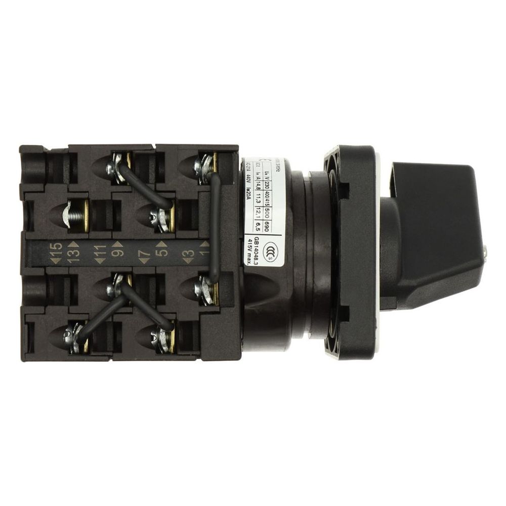 Eaton Stern-Dreieck-Schalter T0 T0-4-8410/E, 20A, 4 Baueinheiten, 8 Kontakte, 60 Grad, 0-... EATON-024604 4015080246046 (Abb. 6)