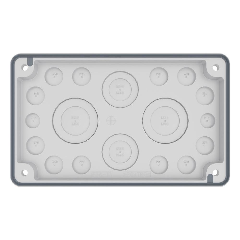 Eaton Flanschplatte xEnergy Basic F3A-2K-M50/16-2, 25x230x140mm, Kunststoff, Lichtgrau... EATON-EP-501503 9010653053224 (Abb. 2)