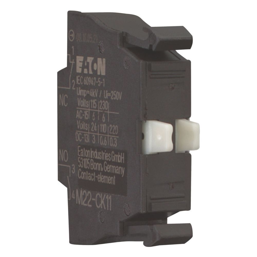Eaton Kontaktelement M22 M22-CK11, 1S 1Ö, Frontbefestigung, Cage Clamp... EATON-107940 4015081075379 (Abb. 3)