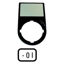 Eaton Tastenzusatzschildträger M22S-ST-X88, 30x50mm, Schwarz... EATON-216485 4015082164850 (Abb. 1)