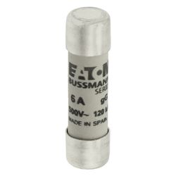 Eaton Sicherungseinsatz Bussmann C10G6, 10x38mm, 6A, 500V, 120kA, gG/gL, Keramiksicherung... EATON-C10G6 5027590493567 (Abb. 1)