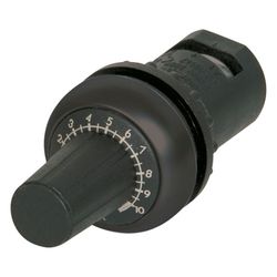 Eaton Potentiometer M22 M22S-R10K, 22,5mm, 10kOhm, 0,5W, Schwarz... EATON-232233 4015082322335 (Abb. 1)