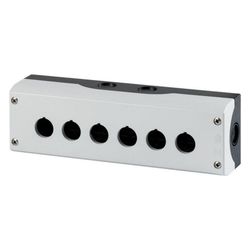 Eaton Aufbaugehäuse M22 M22-I6, 6 Einbaustellen, 56x252x80mm, Kunststoff, Grau... EATON-216540 4015082165406 (Abb. 1)
