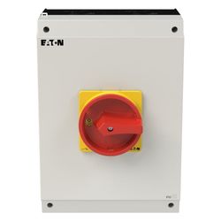 Eaton Hauptschalter P3 P3-100/I5/SVB/N, 100 A, 55 kW, 4-polig, Aufputzmontage, Grau, Rot... EATON-207379 4015082073794 (Abb. 1)