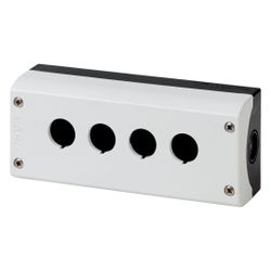 Eaton Aufbaugehäuse M22 M22-I4, 4 Einbaustellen, 56x186x80mm, Kunststoff, Grau... EATON-216539 4015082165390 (Abb. 1)