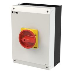 Eaton Hauptschalter P3 P3-100/I5/SVB/N, 100 A, 55 kW, 4-polig, Aufputzmontage, Grau, Rot... EATON-207379 4015082073794 (Abb. 1)