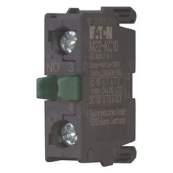 Eaton Kontaktelement M22 M22-KC10, Schraubanschluss, Bodenbefestigung, 1 Schließer, Grün... EATON-216380 4015082163808 (Abb. 1)