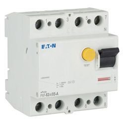 Eaton Fehlerstromschutzschalter xPole PXF-63/4/05-A, 63A, 4-polig, 500mA, Typ A, Grau... EATON-236805 4015082368050 (Abb. 1)