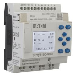 Eaton Steuerrelais easyE4 EASY-E4-DC-12TC1, 24V DC, 8 Digitaleingänge, 4 Transistorausgän... EATON-197213 4015081939466 (Abb. 1)