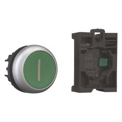 Eaton Drucktaster M22-D-G-X1/K10, 22,5mm, Kunststoff, Titan, Grün... EATON-216512 4015082165123 (Abb. 1)