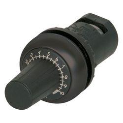Eaton Potentiometer M22 M22S-R10K, 22,5mm, 10kOhm, 0,5W, Schwarz... EATON-232233 4015082322335 (Abb. 1)