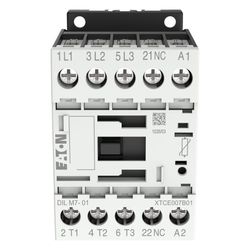 Eaton Leistungsschütz DILM DILM7-01(24VDC), 3kW, 24V DC, 1 Öffner, Schraubklemmen... EATON-276600 4015082766009 (Abb. 1)