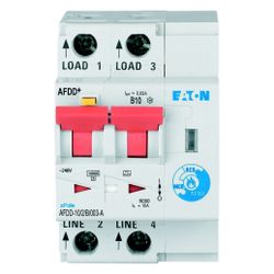 Eaton Brandschutzschalter AFDD+ AFDD-10/2/B/003-A, 2-polig, 10A, 30mA, Typ A... EATON-187168 4015081822171 (Abb. 1)
