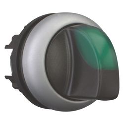 Eaton Leuchtwahltaste RMQ-Titan M22-WRLK3-G, 22,5mm, Kunststoff, Titan/Grün... EATON-216847 4015082168476 (Abb. 1)