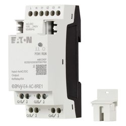Eaton Steuerrelais easyE4 EASY-E4-UC-12RC1, 12/24V DC 24V AC, 8 Digitaleingänge, 4 Relais... EATON-197211 4015081939480 (Abb. 1)