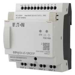 Eaton Steuerrelais easyE4 EASY-E4-UC-12RCX1P, 12/24V DC 24V AC, 8 Digitaleingänge, Push-I... EATON-197505 4015081940837 (Abb. 1)