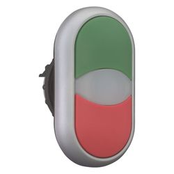 Eaton Doppeldrucktaste RMQ-Titan M22-DDL-GR, 22,5mm, Kunststoff, Titan/Grün/Rot... EATON-216698 4015082166984 (Abb. 1)