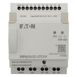Eaton Steuerrelais easyE4 EASY-E4-DC-12TCX1P, 24 V DC, 8 Digitaleingänge, 4 Transistoraus... EATON-197507 4015081940851 (Abb. 1)