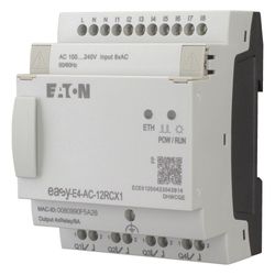 Eaton Steuerrelais easyE4 EASY-E4-AC-12RCX1, 8 Digitaleingänge, 4 Relaisausgänge, Etherne... EATON-197216 4015080892779 (Abb. 1)