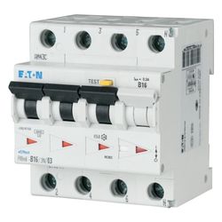 Eaton FI/LS-Schalter FRBm6 FRBM6-C16/3N/01-A, 16A, 100mA, 4-polig... EATON-170929 4015081670604 (Abb. 1)