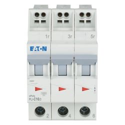 Eaton Leitungsschutzschalter xPole PLI-C16/3, 16A, 3-polig, 400V, 75,5x52,5x84mm... EATON-101321 4015081012565 (Abb. 1)