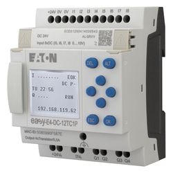 Eaton Steuerrelais easyE4 EASY-E4-DC-12TC1P, 24V DC, 8 Digitaleingänge, Ethernet, mit Dis... EATON-197506 4015081940844 (Abb. 1)