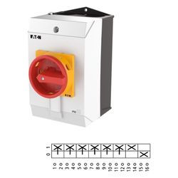 Eaton Hauptschalter T3 T3-4-15682/I2/SVB, 32 A, 6-polig, 15 kW, 135x100x181mm, Kunststoff... EATON-207210 4015082072100 (Abb. 1)