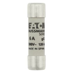 Eaton Sicherungseinsatz Bussmann C10G6, 10x38mm, 6A, 500V, 120kA, gG/gL, Keramiksicherung... EATON-C10G6 5027590493567 (Abb. 1)
