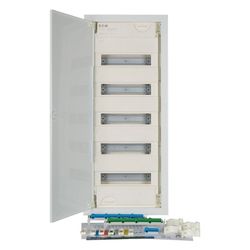 Eaton Unterputz-Kleinverteiler xComfort KLV-60UPP-F, 5-reihig, 60TE, 840x360x100mm, Kunst... EATON-302410 9010238160804 (Abb. 1)