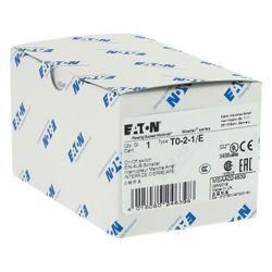 Eaton EIN-AUS-Schalter T0 T0-2-1 / E, 20A 3-polig, Schwarz... EATON-024639 4015080246398 (Abb. 1)