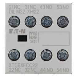 Eaton Hilfsschalterbaustein DILM DILM32-XHI22, 4-polig, 2 S, 2 Ö, Frontbefestigung, Schra... EATON-277377 4015082773779 (Abb. 1)