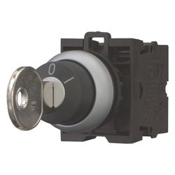 Eaton Schlüsseltaste M22 M22-WRS/K11, 22,5mm, 2 Stellungen, 1 Ö/1 S, Kunststoff, Titan... EATON-216517 4015082165178 (Abb. 1)