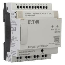 Eaton Steuerrelais easyE4 EASY-E4-UC-12RCX1P, 12/24V DC 24V AC, 8 Digitaleingänge, Push-I... EATON-197505 4015081940837 (Abb. 1)