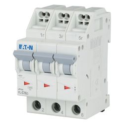 Eaton Leitungsschutzschalter xPole PLI-C16/3, 16A, 3-polig, 400V, 75,5x52,5x84mm... EATON-101321 4015081012565 (Abb. 1)