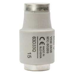 Eaton Niederspannungssicherung Bussmann 63D33Q, 63A 500V flink, Kupfer... EATON-63D33Q 5027590485005 (Abb. 1)