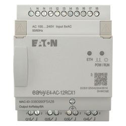 Eaton Steuerrelais easyE4 EASY-E4-AC-12RCX1, 8 Digitaleingänge, 4 Relaisausgänge, Etherne... EATON-197216 4015080892779 (Abb. 1)